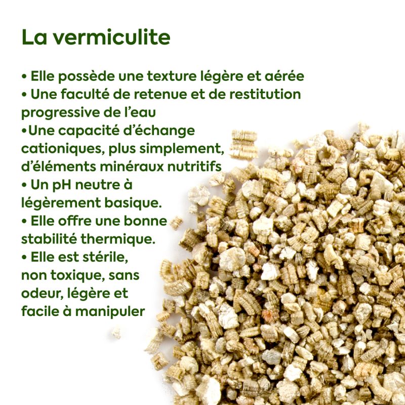 Vermiculite bag of 6.5 L500 g