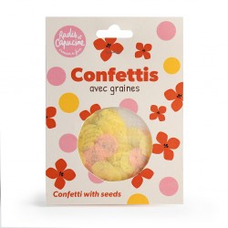 Confettis papier ensemencé...