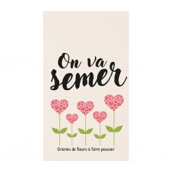 Sachet message - On va semer !