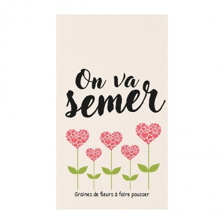 Sachet message - On va semer !