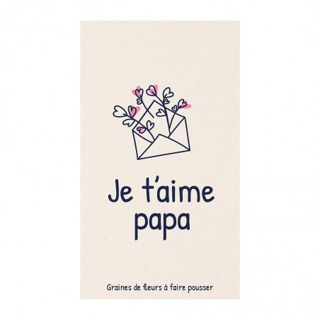 Sachet message - Papa je t'aime