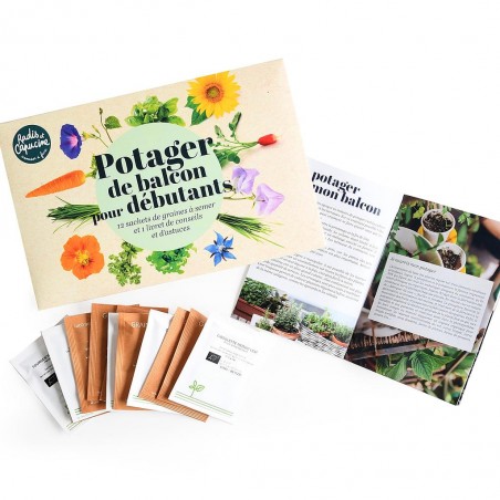 Envelope with 12 balcony vegetable seed packets