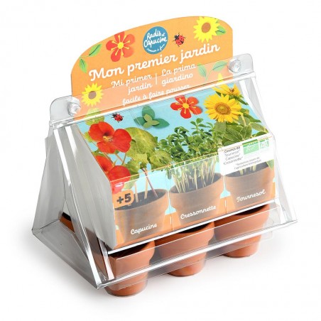 Mini serre pour enfants "mon premier potager" PET