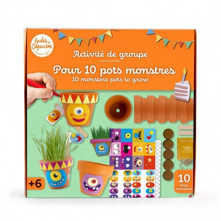 Coffret anniversaire - 10 petits pots monstres