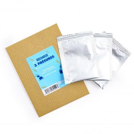 Recharge fabrication fromage : 3 présures 2,5ml pour coagulation