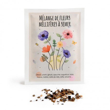 Cadeaux souvenirs avec graines 62 x 80 mm - Papier brillant