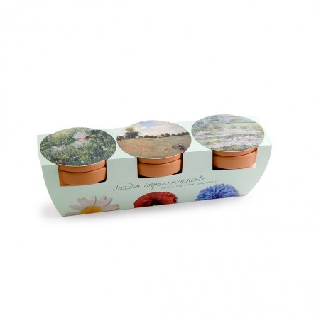 Trio de pots souvenirs - terre cuite