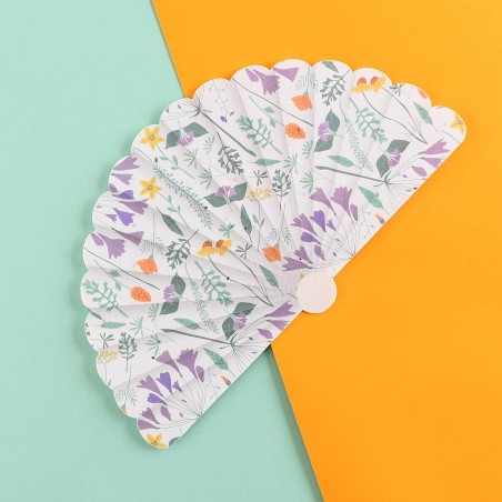 Eventail en papier de graines