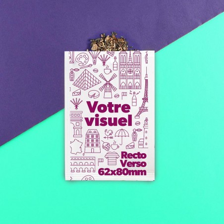 Cadeaux souvenirs avec graines 62 x 80 mm - Papier brillant