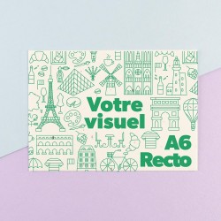 Carte postale papier de...