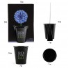 Pot black 6 cm - Bleuet
