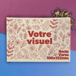 Carte postale avec graines...