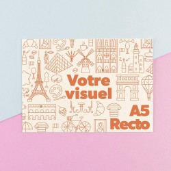 Carte A5 en papier de graines