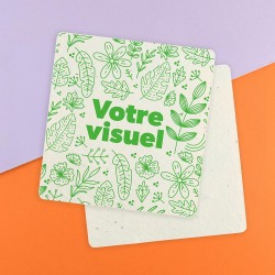 Sous-bock en papier de graines