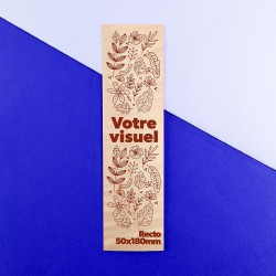 Marque-page en bois Made in...