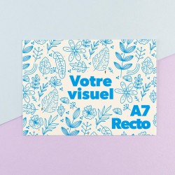 Carte A7 en papier de graines