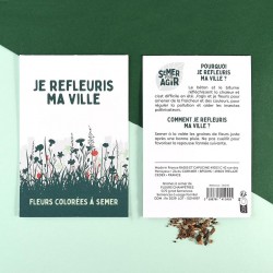 Sachet de graines 76 x 110 mm Je refleuris ma ville - Semer pour agir