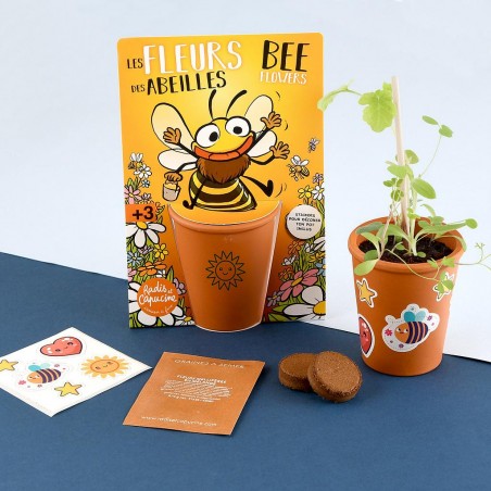 Kit jardinage enfants "Abeille" - Mélange de fleurs pour abeilles