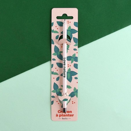 Crayon à planter avec graines de Basilic