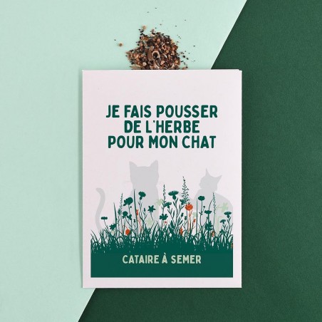 Sachet Semer pour agir - Je fais pousser de l'herbe pour mon chat