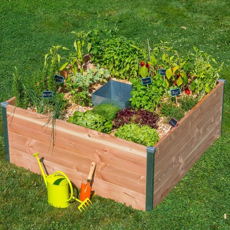 Carré potager Keyhole 120x115x40 cm