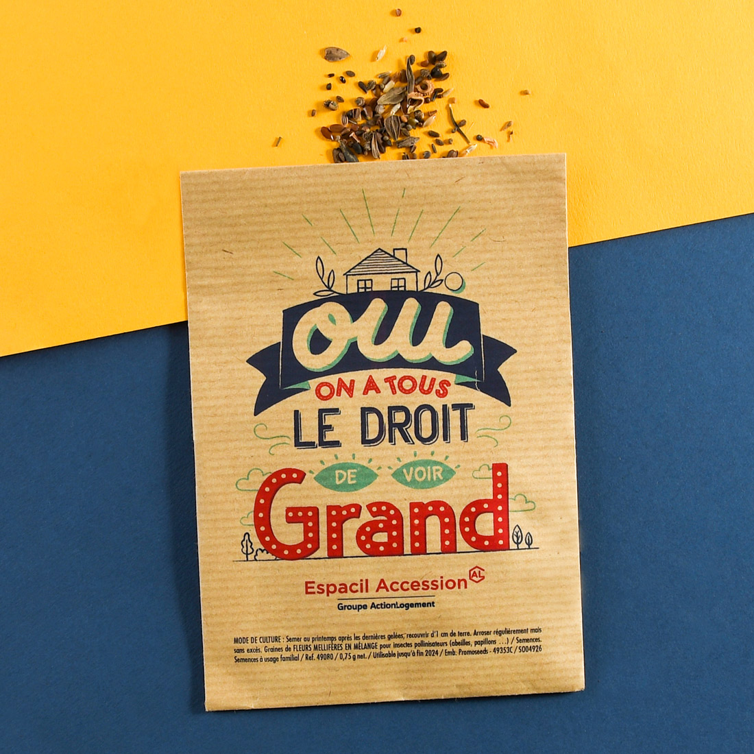 sachet kraft avec personnalisation