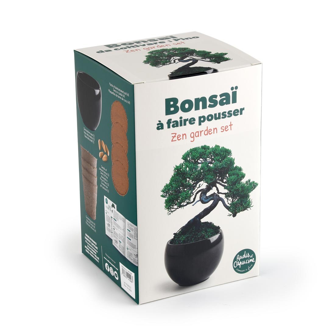 Coffret de Culture Bonsai avec Pot | Radis et Capucine